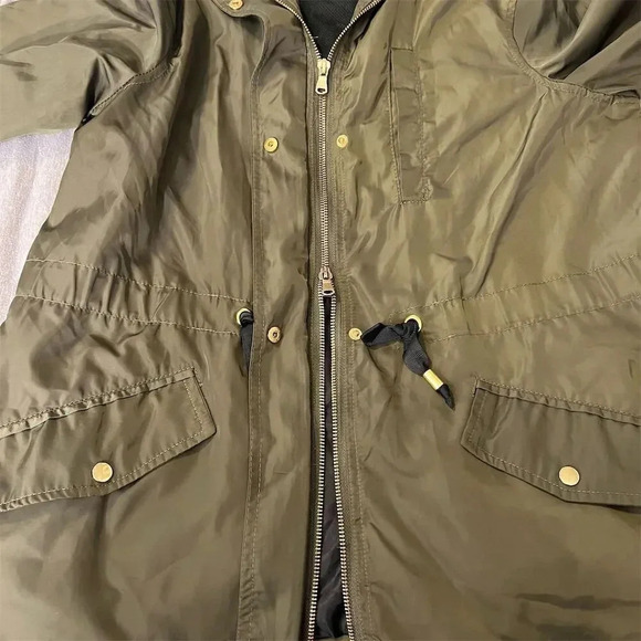 Miss Lili Women's Petite Green Hooded Lightweight Jacket PS Casual - Picture 10 of 12